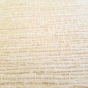 Vtg Wallpaper Sample Sheet Neutral Colors Weaved Texture Craft Supply Dollhouse